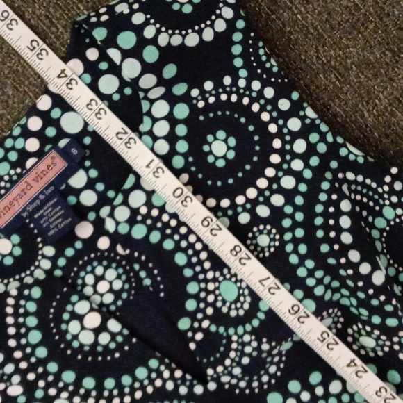 🎊HTF Vineyard Vines🎊 - Blue/White Confetti Dots Circles Stretch Sheath Dress - Picture 16 of 16